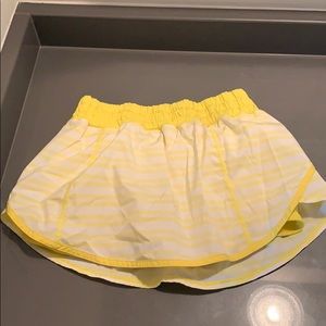 Yellow lululemon skirt